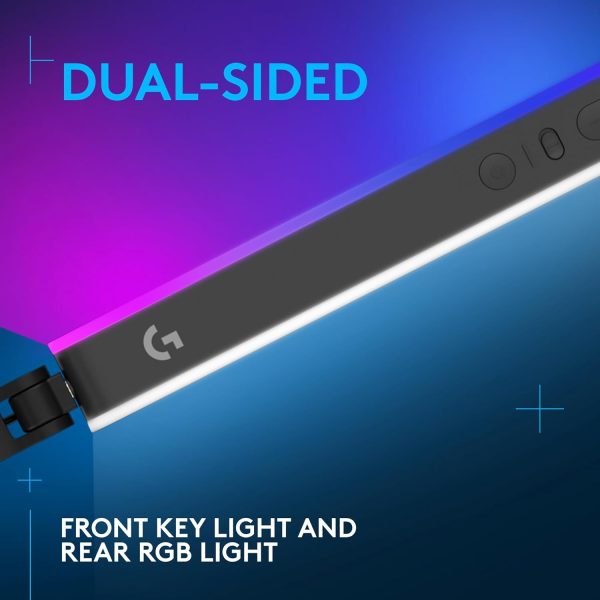 Logitech G Litra Beam LX Premium Dual-Sided RGB LED Streaming Key Light, TrueSoft, Studio Lights, Bluetooth, USB, PC/Mac - Graphite - Image 2
