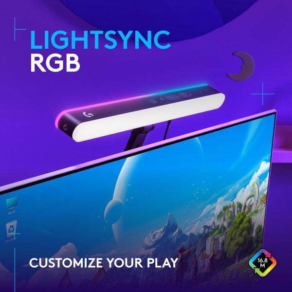 Logitech G Litra Beam LX Premium Dual-Sided RGB LED Streaming Key Light, TrueSoft, Studio Lights, Bluetooth, USB, PC/Mac - Graphite - Image 3
