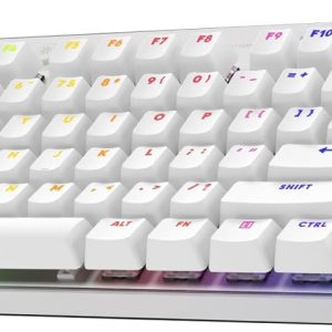 Logitech G PRO X TKL LIGHTSPEED Wireless Gaming Keyboard, Ultra-Portable Tenkeyless Design, LIGHTSYNC RGB, PBT keycaps, Tactile Switches (GX Brown) - White