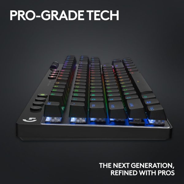 Logitech G PRO X TKL LIGHTSPEED Wireless Gaming Keyboard, Ultra-Portable Tenkeyless Design, LIGHTSYNC RGB, PBT keycaps, Tactile Switches (GX Brown) - White - Image 26