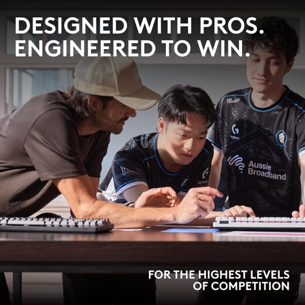 Logitech G PRO X TKL LIGHTSPEED Wireless Gaming Keyboard, Ultra-Portable Tenkeyless Design, LIGHTSYNC RGB, PBT keycaps, Tactile Switches (GX Brown) - White - Image 28