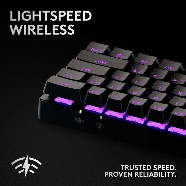 Logitech G PRO X TKL LIGHTSPEED Wireless Gaming Keyboard, Ultra-Portable Tenkeyless Design, LIGHTSYNC RGB, PBT keycaps, Tactile Switches (GX Brown) - White - Image 29