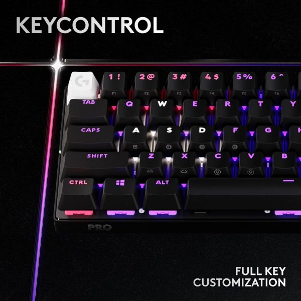 Logitech G PRO X TKL LIGHTSPEED Wireless Gaming Keyboard, Ultra-Portable Tenkeyless Design, LIGHTSYNC RGB, PBT keycaps, Tactile Switches (GX Brown) - White - Image 30
