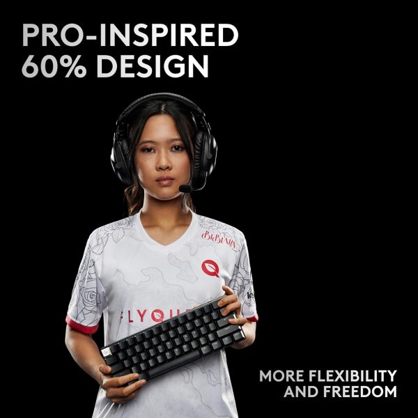 Logitech G PRO X TKL LIGHTSPEED Wireless Gaming Keyboard, Ultra-Portable Tenkeyless Design, LIGHTSYNC RGB, PBT keycaps, Tactile Switches (GX Brown) - White - Image 32