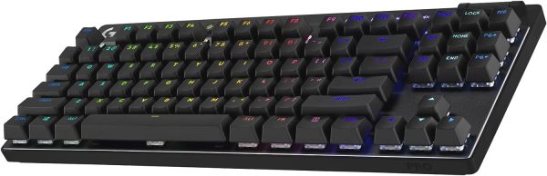Logitech G PRO X TKL LIGHTSPEED Wireless Gaming Keyboard, Ultra-Portable Tenkeyless Design, LIGHTSYNC RGB, PBT keycaps, Tactile Switches (GX Brown) - White - Image 36