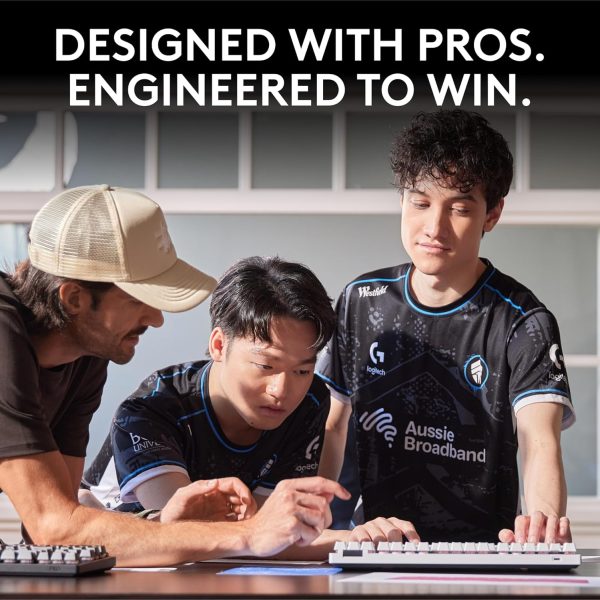 Logitech G PRO X TKL LIGHTSPEED Wireless Gaming Keyboard, Ultra-Portable Tenkeyless Design, LIGHTSYNC RGB, PBT keycaps, Tactile Switches (GX Brown) - White - Image 38