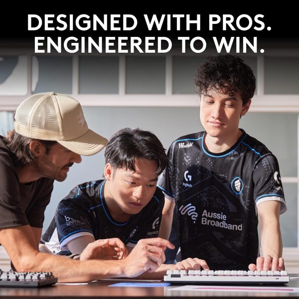 Logitech G PRO X TKL LIGHTSPEED Wireless Gaming Keyboard, Ultra-Portable Tenkeyless Design, LIGHTSYNC RGB, PBT keycaps, Tactile Switches (GX Brown) - White - Image 51