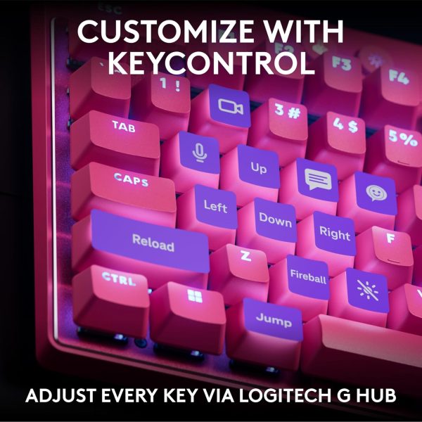 Logitech G PRO X TKL LIGHTSPEED Wireless Gaming Keyboard, Ultra-Portable Tenkeyless Design, LIGHTSYNC RGB, PBT keycaps, Tactile Switches (GX Brown) - White - Image 59