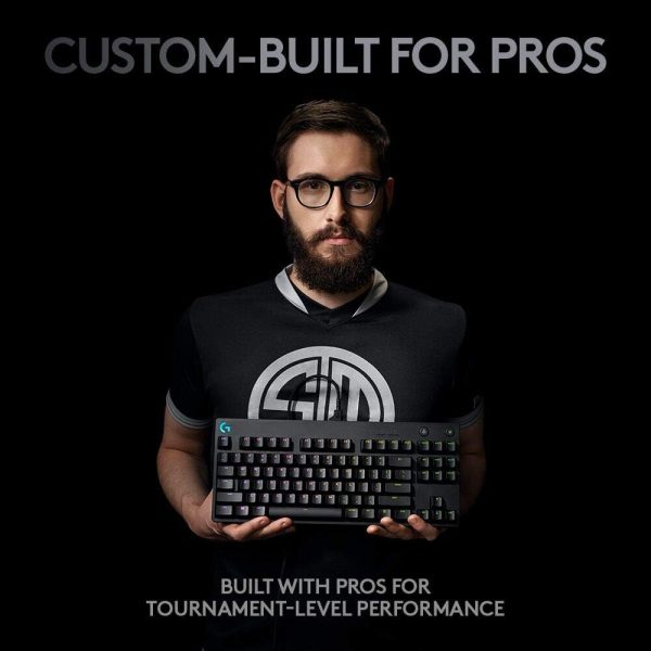 Logitech G PRO X TKL LIGHTSPEED Wireless Gaming Keyboard, Ultra-Portable Tenkeyless Design, LIGHTSYNC RGB, PBT keycaps, Tactile Switches (GX Brown) - White - Image 84