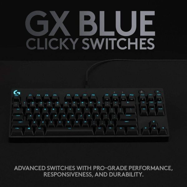 Logitech G PRO X TKL LIGHTSPEED Wireless Gaming Keyboard, Ultra-Portable Tenkeyless Design, LIGHTSYNC RGB, PBT keycaps, Tactile Switches (GX Brown) - White - Image 85
