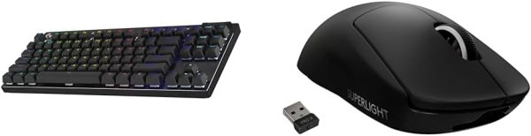 Logitech G PRO X TKL LIGHTSPEED Wireless Gaming Keyboard, Ultra-Portable Tenkeyless Design, LIGHTSYNC RGB, PBT keycaps, Tactile Switches (GX Brown) - White - Image 98