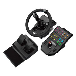 Logitech G Farm Simulator Heavy Equipment Bundle (2nd Generation), Steering Wheel Controller for Farm Simulation 2025 (and Previous Versions), Wheel, Pedals, Vehicle Side Panel Control Deck for PC