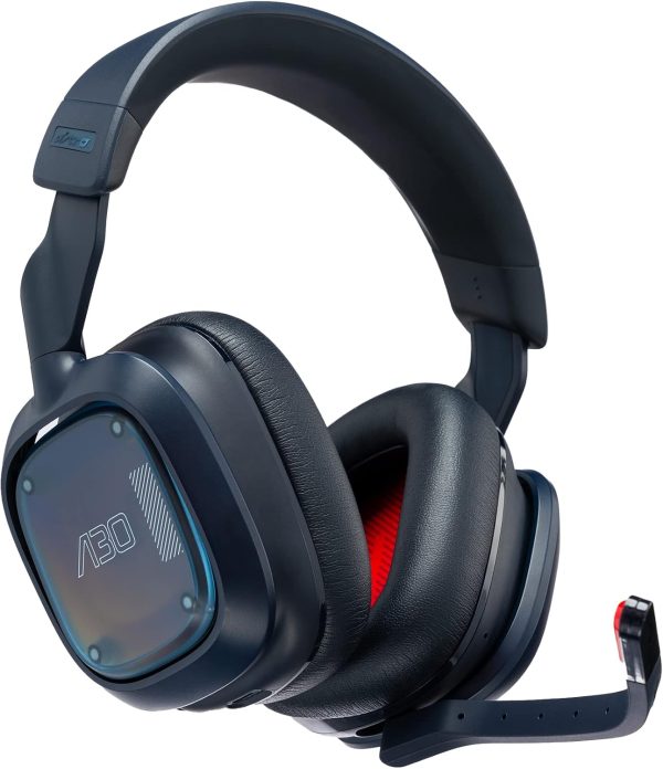 Logitech G Astro A30 Lightspeed Wireless Gaming Headset, Bluetooth, Dolby Atmos/3D Audio Compatible, Detachable Boom, 27h Battery, for Xbox, PS5, PS4, Nintendo Switch, PC, Android Blue