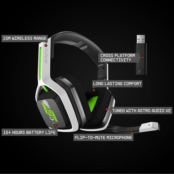 Logitech G Astro A30 Lightspeed Wireless Gaming Headset, Bluetooth, Dolby Atmos/3D Audio Compatible, Detachable Boom, 27h Battery, for Xbox, PS5, PS4, Nintendo Switch, PC, Android Blue - Image 39