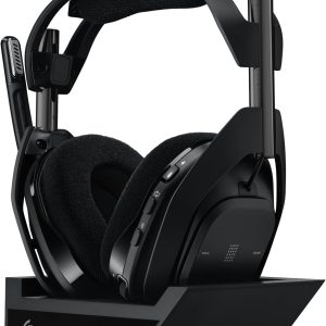 Logitech G Astro A50 X Omni-Platform Wireless Gaming Headset + Base Station for PS5, Xbox, PC: PLAYSYNC Video & Audio Switcher, HDMI 2.1 4K 120Hz VRR, &lt24 bit/48 kHz, 24hr Battery, 2.4GHz &amp BT - Black