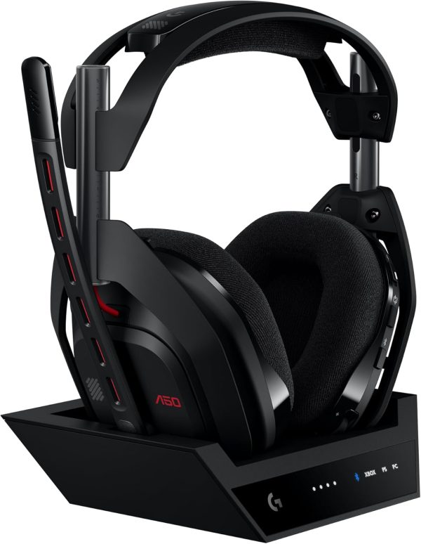 Logitech G Astro A50 X Omni-Platform Wireless Gaming Headset + Base Station for PS5, Xbox, PC: PLAYSYNC Video & Audio Switcher, HDMI 2.1 4K 120Hz VRR, &lt24 bit/48 kHz, 24hr Battery, 2.4GHz &amp BT - Black - Image 12