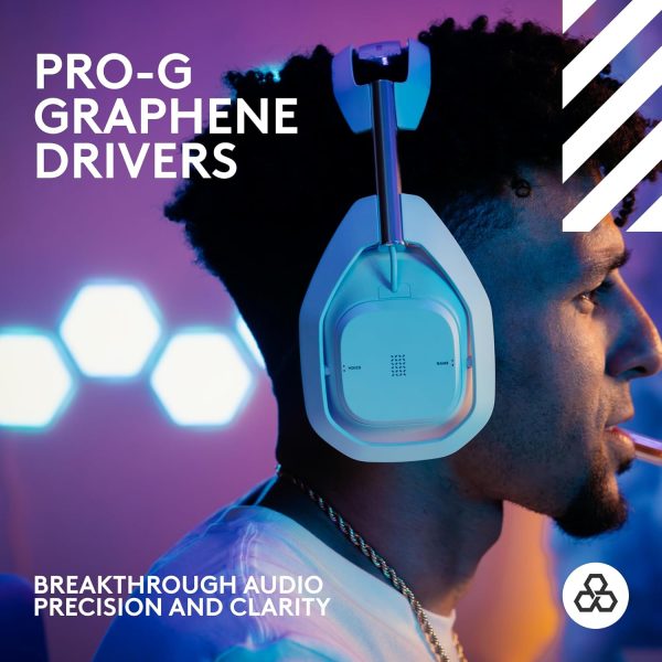 Logitech G Astro A50 X Omni-Platform Wireless Gaming Headset + Base Station for PS5, Xbox, PC: PLAYSYNC Video & Audio Switcher, HDMI 2.1 4K 120Hz VRR, &lt24 bit/48 kHz, 24hr Battery, 2.4GHz &amp BT - Black - Image 25