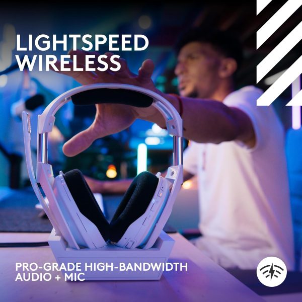 Logitech G Astro A50 X Omni-Platform Wireless Gaming Headset + Base Station for PS5, Xbox, PC: PLAYSYNC Video & Audio Switcher, HDMI 2.1 4K 120Hz VRR, &lt24 bit/48 kHz, 24hr Battery, 2.4GHz &amp BT - Black - Image 26