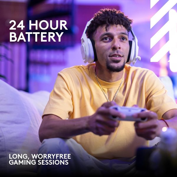 Logitech G Astro A50 X Omni-Platform Wireless Gaming Headset + Base Station for PS5, Xbox, PC: PLAYSYNC Video & Audio Switcher, HDMI 2.1 4K 120Hz VRR, &lt24 bit/48 kHz, 24hr Battery, 2.4GHz &amp BT - Black - Image 32