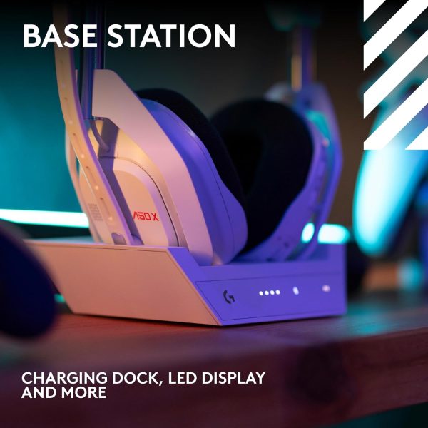 Logitech G Astro A50 X Omni-Platform Wireless Gaming Headset + Base Station for PS5, Xbox, PC: PLAYSYNC Video & Audio Switcher, HDMI 2.1 4K 120Hz VRR, &lt24 bit/48 kHz, 24hr Battery, 2.4GHz &amp BT - Black - Image 33