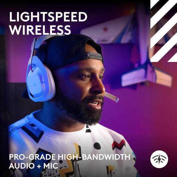 Logitech G Astro A50 X Omni-Platform Wireless Gaming Headset + Base Station for PS5, Xbox, PC: PLAYSYNC Video & Audio Switcher, HDMI 2.1 4K 120Hz VRR, &lt24 bit/48 kHz, 24hr Battery, 2.4GHz &amp BT - Black - Image 37