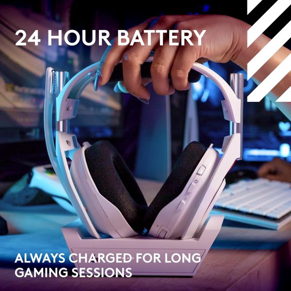 Logitech G Astro A50 X Omni-Platform Wireless Gaming Headset + Base Station for PS5, Xbox, PC: PLAYSYNC Video & Audio Switcher, HDMI 2.1 4K 120Hz VRR, &lt24 bit/48 kHz, 24hr Battery, 2.4GHz &amp BT - Black - Image 41