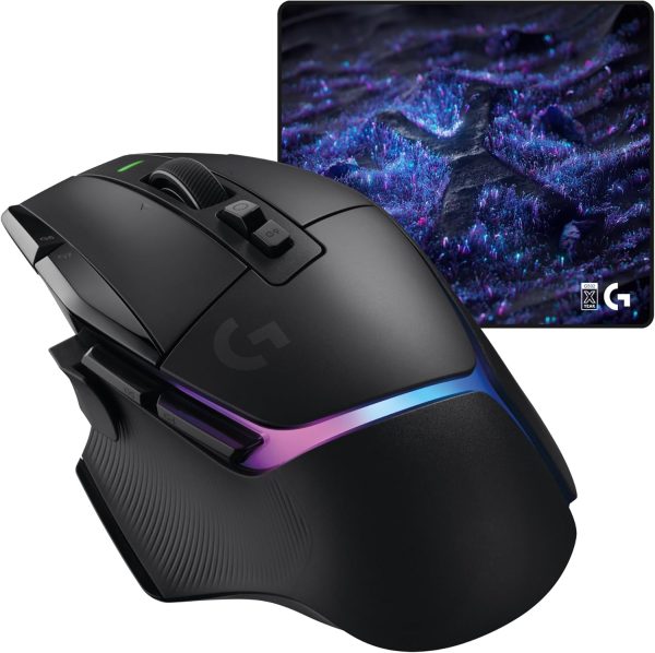 Logitech G502 X Plus Wireless Gaming Mouse - LIGHTSPEED Optical, LIGHTFORCE Switches, LIGHTSYNC RGB, HERO 25K Sensor for PC/Mac - Black - Image 14
