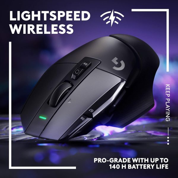 Logitech G502 X Plus Wireless Gaming Mouse - LIGHTSPEED Optical, LIGHTFORCE Switches, LIGHTSYNC RGB, HERO 25K Sensor for PC/Mac - Black - Image 33