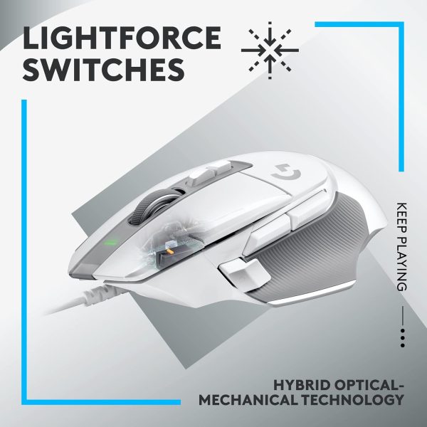 Logitech G502 X Plus Wireless Gaming Mouse - LIGHTSPEED Optical, LIGHTFORCE Switches, LIGHTSYNC RGB, HERO 25K Sensor for PC/Mac - Black - Image 71