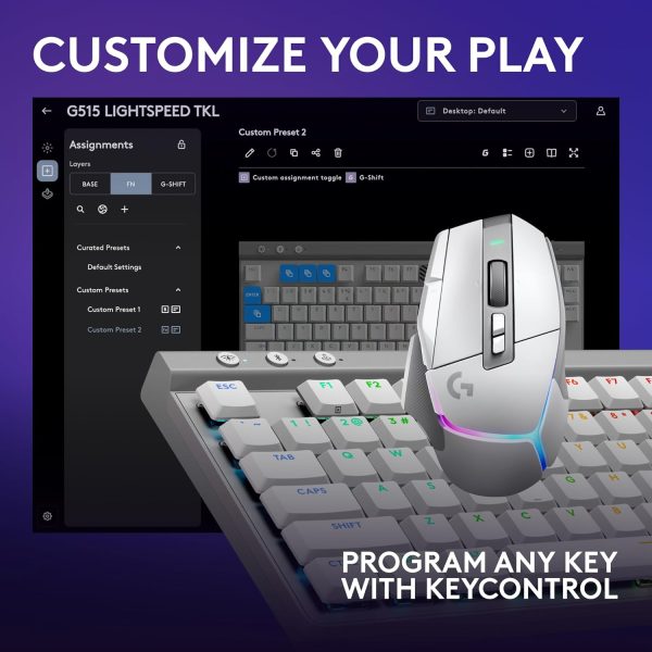 Logitech G502 X Plus Wireless Gaming Mouse - LIGHTSPEED Optical, LIGHTFORCE Switches, LIGHTSYNC RGB, HERO 25K Sensor for PC/Mac - Black - Image 80