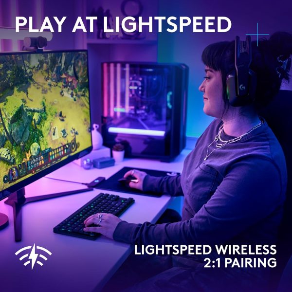 Logitech G502 X Plus Wireless Gaming Mouse - LIGHTSPEED Optical, LIGHTFORCE Switches, LIGHTSYNC RGB, HERO 25K Sensor for PC/Mac - Black - Image 85