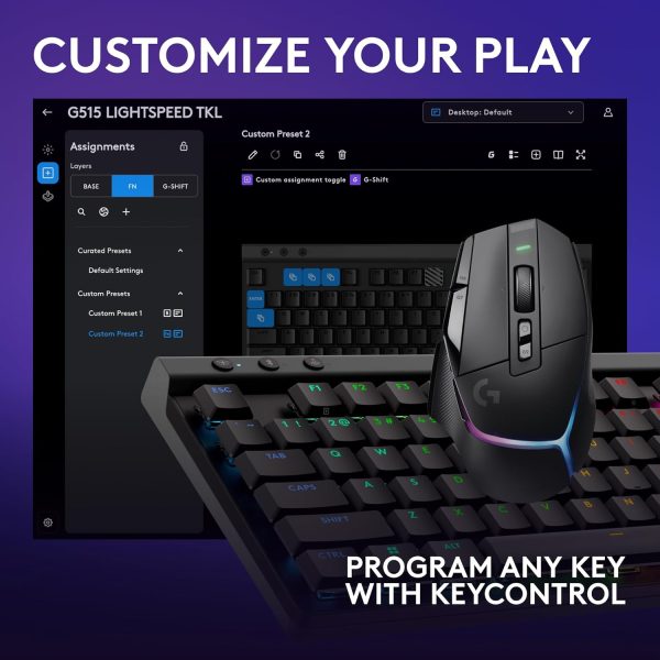 Logitech G502 X Plus Wireless Gaming Mouse - LIGHTSPEED Optical, LIGHTFORCE Switches, LIGHTSYNC RGB, HERO 25K Sensor for PC/Mac - Black - Image 88