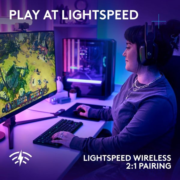 Logitech G502 X Plus Wireless Gaming Mouse - LIGHTSPEED Optical, LIGHTFORCE Switches, LIGHTSYNC RGB, HERO 25K Sensor for PC/Mac - Black - Image 104