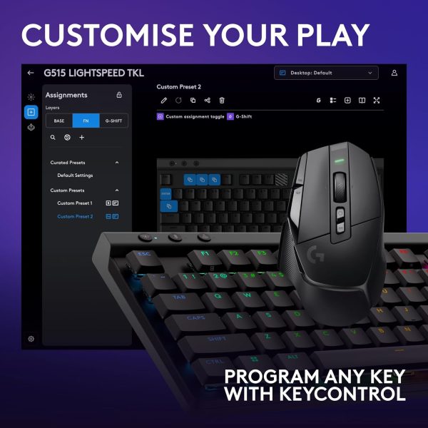 Logitech G502 X Plus Wireless Gaming Mouse - LIGHTSPEED Optical, LIGHTFORCE Switches, LIGHTSYNC RGB, HERO 25K Sensor for PC/Mac - Black - Image 106