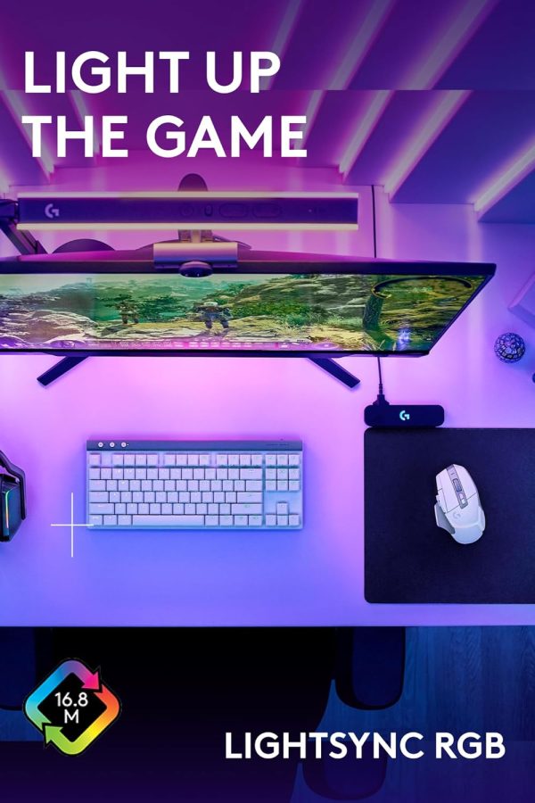 Logitech G502 X Plus Wireless Gaming Mouse - LIGHTSPEED Optical, LIGHTFORCE Switches, LIGHTSYNC RGB, HERO 25K Sensor for PC/Mac - Black - Image 122