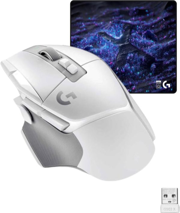 Logitech G502 X Plus Wireless Gaming Mouse - LIGHTSPEED Optical, LIGHTFORCE Switches, LIGHTSYNC RGB, HERO 25K Sensor for PC/Mac - Black - Image 152