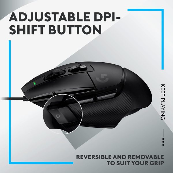 Logitech G502 X Plus Wireless Gaming Mouse - LIGHTSPEED Optical, LIGHTFORCE Switches, LIGHTSYNC RGB, HERO 25K Sensor for PC/Mac - Black - Image 174